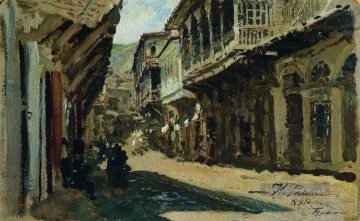 Straße in Tiflis 1881 Ilya Repin Ölgemälde